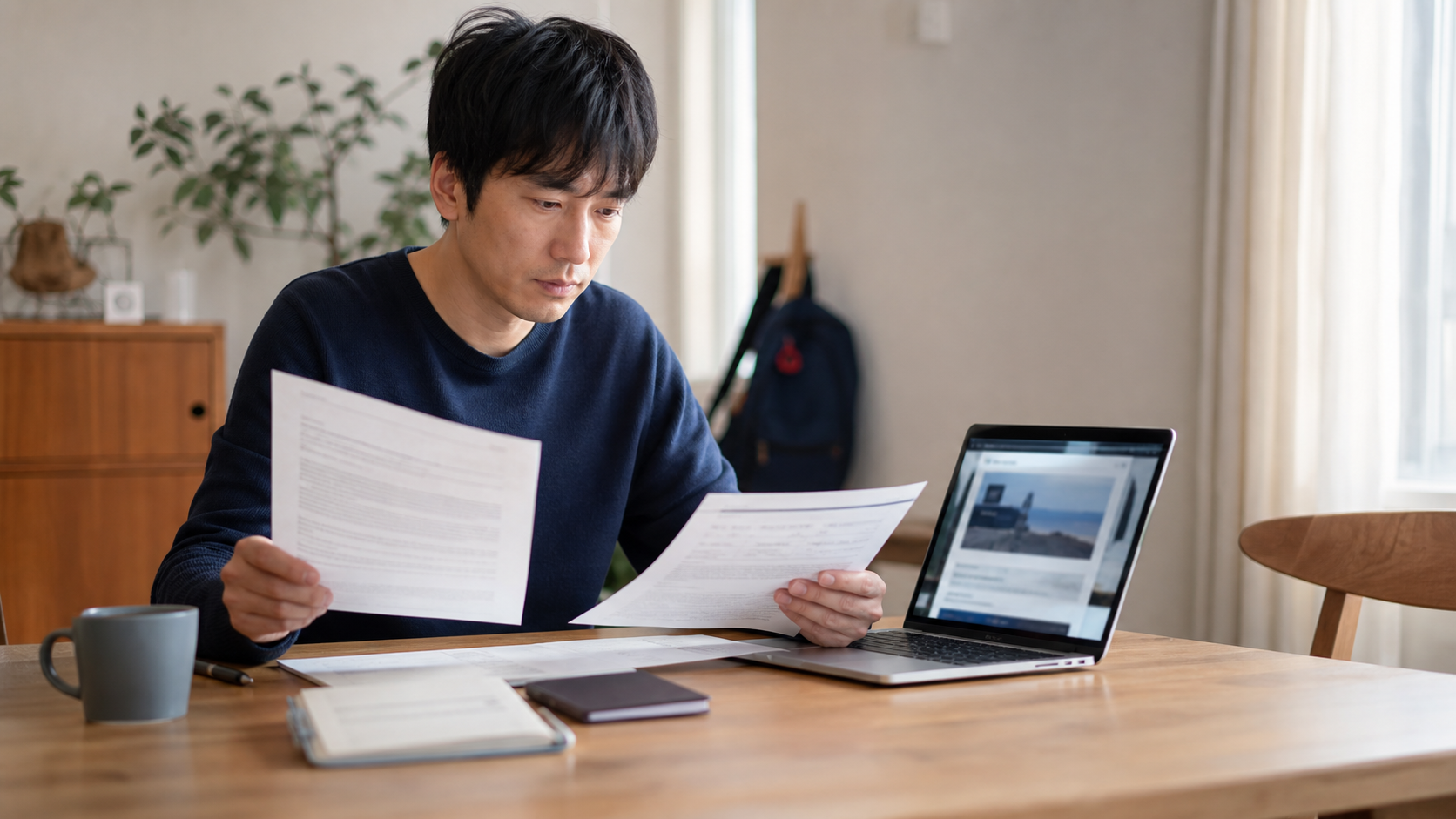 転職エージェント経由と直接応募を比較する30代の会社員