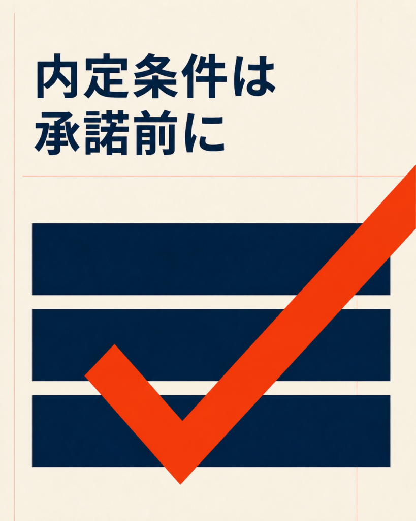 内定承諾前に労働条件を確認するポイント